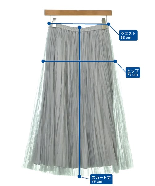 UNTITLED（アンタイトル）ロング・マキシ丈スカート グレー サイズ:02(M位) レディース/2200637829366