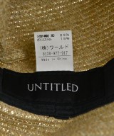 UNTITLED（アンタイトル）ストローハット ベージュ サイズ:- レディース/2200639516165