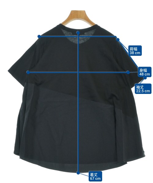 UNTITLED（アンタイトル）Tシャツ・カットソー 黒 サイズ:2(M位) レディース/2200648860037