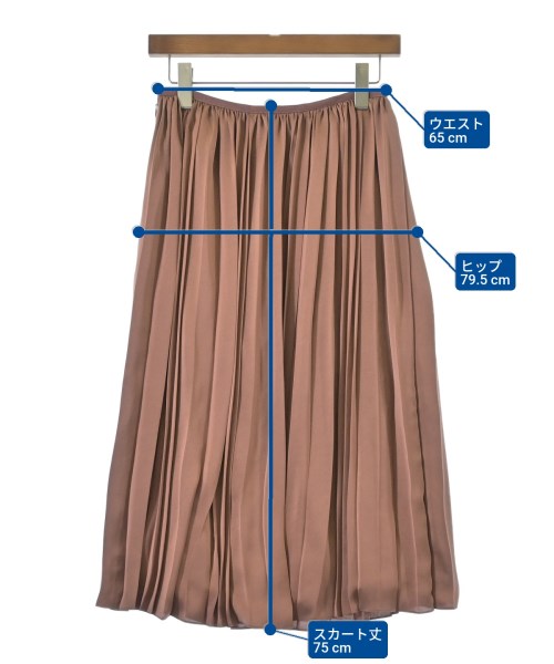 UNTITLED（アンタイトル）ロング・マキシ丈スカート ピンク サイズ:2(M位) レディース/2200640618032