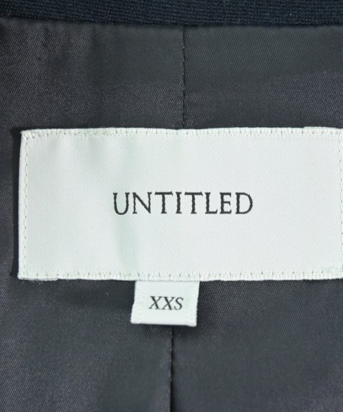 UNTITLED（アンタイトル）ノーカラージャケット 紺 サイズ:XXS レディース/2200649486014