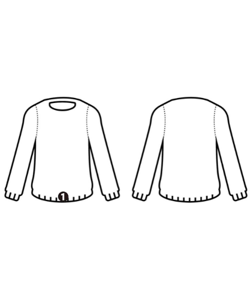 UNTITLED（アンタイトル）ニット・セーター 白 サイズ:2(M位) レディース/2200636279056