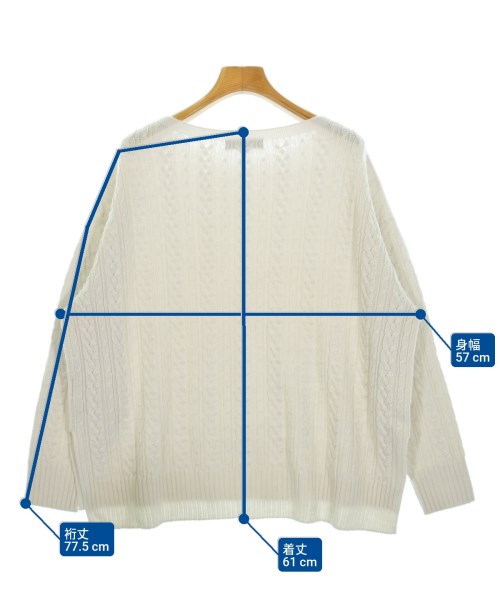 UNTITLED（アンタイトル）ニット・セーター 白 サイズ:2(M位) レディース/2200636279056