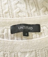 UNTITLED（アンタイトル）ニット・セーター 白 サイズ:2(M位) レディース/2200636279056