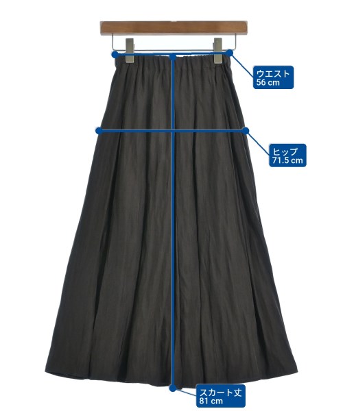 UNTITLED（アンタイトル）ロング・マキシ丈スカート 茶 サイズ:0(XS位) レディース/2200638904178