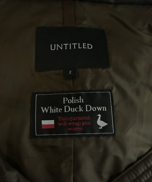 UNTITLED（アンタイトル）ダウンジャケット/ダウンベスト 茶 サイズ:2(M位) レディース/2200640895020