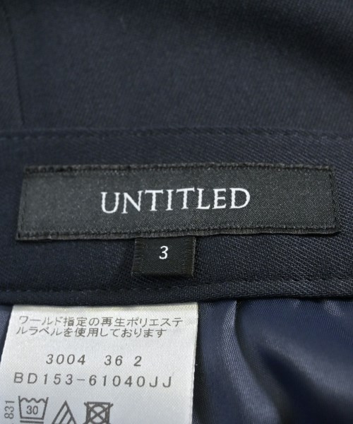 UNTITLED（アンタイトル）スラックス 紺 サイズ:3(L位) レディース/2200640895051
