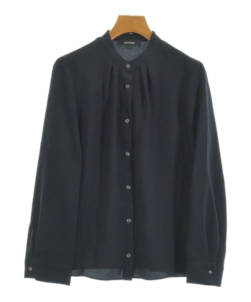 UNTITLED(アンタイトル)ブラウス 紺 サイズ:2(M位)/2200637144117