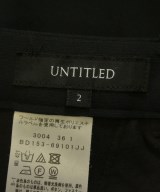 UNTITLED（アンタイトル）スラックス 黒 サイズ:2(M位) レディース/2200641632082