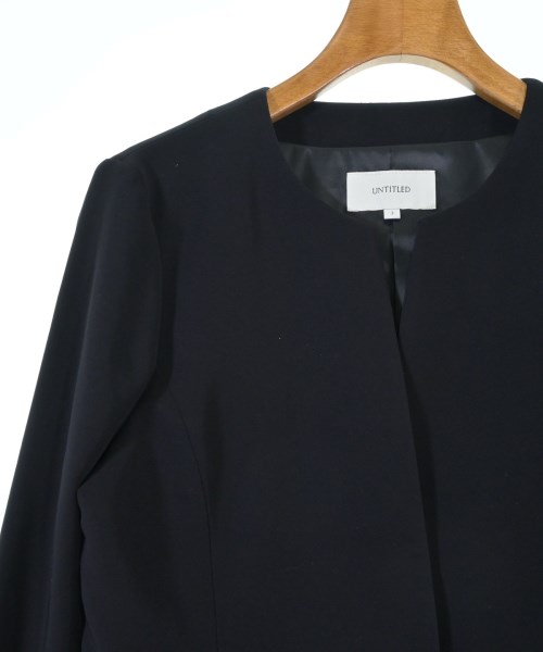 UNTITLED（アンタイトル）ノーカラージャケット 紺 サイズ:3(L位) レディース/2200648671015