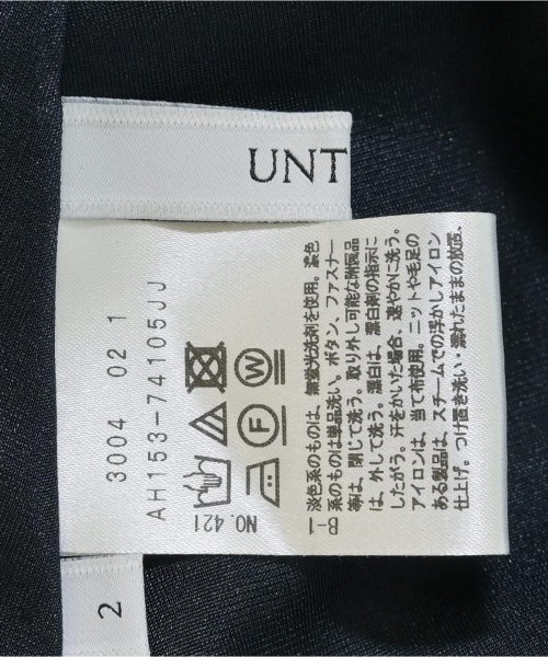 UNTITLED（アンタイトル）ひざ丈スカート 紺 サイズ:2(M位) レディース/2200648671022