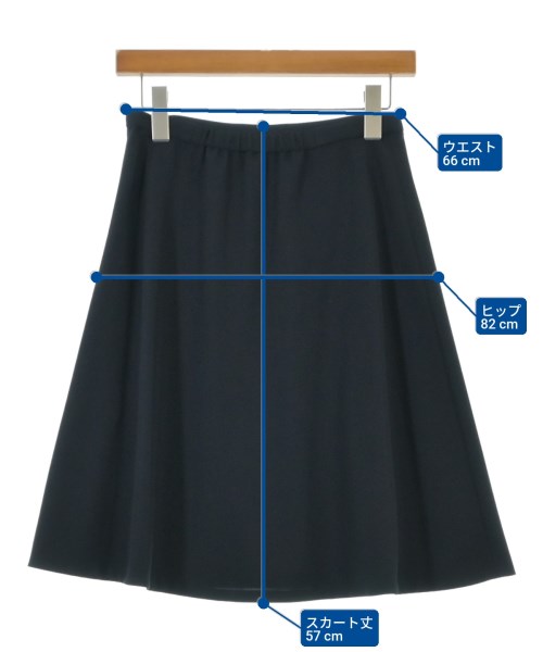 UNTITLED（アンタイトル）ひざ丈スカート 紺 サイズ:2(M位) レディース/2200648671022