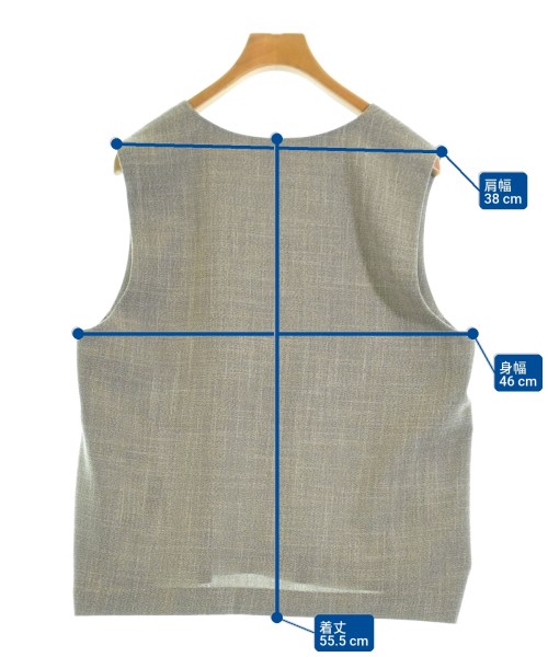 UNTITLED（アンタイトル）ベスト グレー サイズ:2(M位) レディース/2200639487038