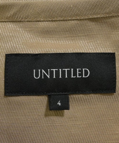 UNTITLED（アンタイトル）ブルゾン ベージュ サイズ:4(XL位) レディース/2200642871046