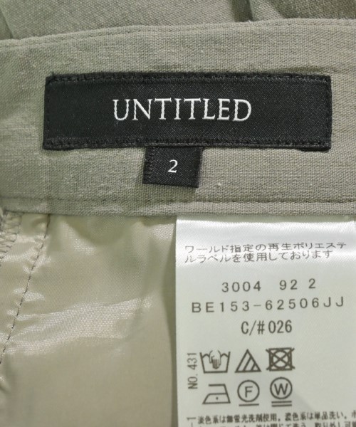 UNTITLED（アンタイトル）その他 カーキ サイズ:2(M位) レディース/2200643030022