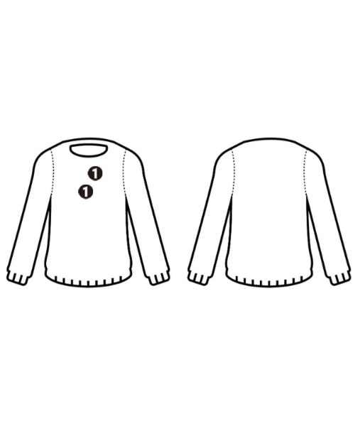 UNTITLED（アンタイトル）ニット・セーター 赤 サイズ:2(M位) レディース/2200643030169