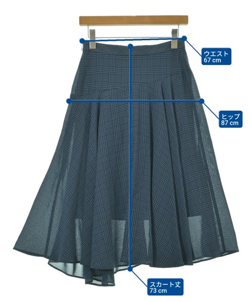 UNTITLED（アンタイトル）ロング・マキシ丈スカート 青 サイズ:2(M位) レディース/2200645650020