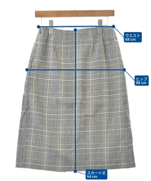 UNTITLED（アンタイトル）ひざ丈スカート グレー サイズ:2(M位) レディース/2200652599022