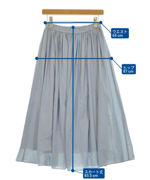 UNTITLED（アンタイトル）ロング・マキシ丈スカート 青 サイズ:2(M位) レディース/2200645909203