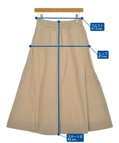 UNTITLED（アンタイトル）ロング・マキシ丈スカート ベージュ サイズ:2(M位) レディース/2200645909227