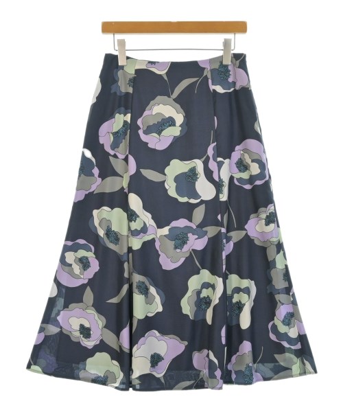 UNTITLED(アンタイトル)ロング・マキシ丈スカート 紺 サイズ:2(M位)/2200645909241