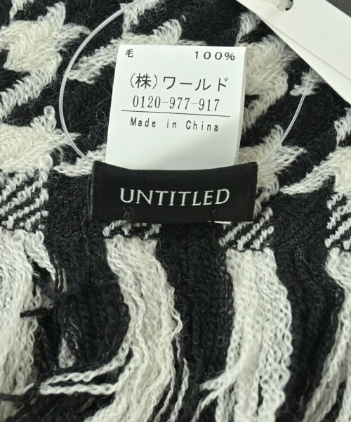 UNTITLED（アンタイトル）ストール 黒 サイズ:- レディース/2200647719152