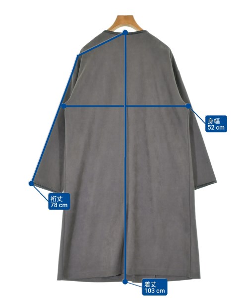 UNTITLED（アンタイトル）コート グレー サイズ:3(L位) レディース/2200645496055