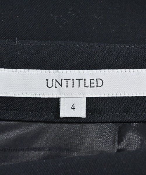 UNTITLED（アンタイトル）ひざ丈スカート 紺 サイズ:4(XL位) レディース/2200645496154