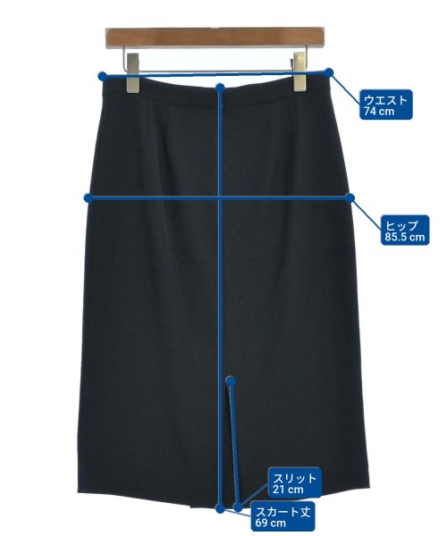 UNTITLED（アンタイトル）ひざ丈スカート 紺 サイズ:4(XL位) レディース/2200645496154