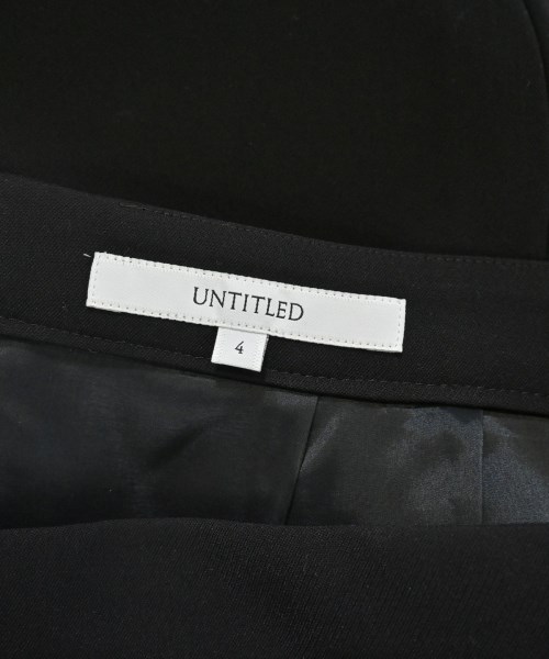 UNTITLED（アンタイトル）ひざ丈スカート 黒 サイズ:4(XL位) レディース/2200645496161