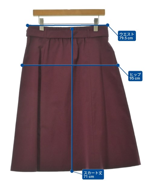 UNTITLED（アンタイトル）ロング・マキシ丈スカート 赤 サイズ:44(XL位) レディース/2200648248156