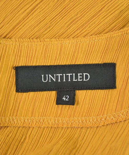 UNTITLED（アンタイトル）ワンピース 黄 サイズ:42(L位) レディース/2200698290037