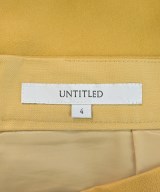 UNTITLED（アンタイトル）ひざ丈スカート 黄 サイズ:4(XL位) レディース/2200698290099