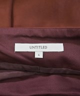 UNTITLED（アンタイトル）ひざ丈スカート 赤 サイズ:4(XL位) レディース/2200698290129