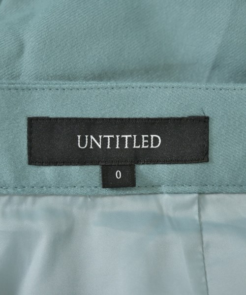 UNTITLED（アンタイトル）スラックス 緑 サイズ:0(XS位) レディース/2200703369024