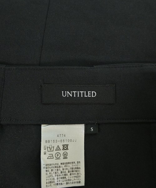 UNTITLED（アンタイトル）スラックス 黒 サイズ:S レディース/2200701882013