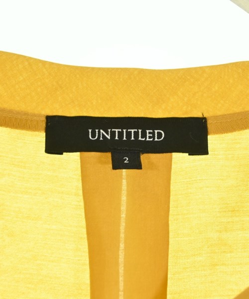 UNTITLED（アンタイトル）ブラウス 黄 サイズ:2(M位) レディース/2200695164058