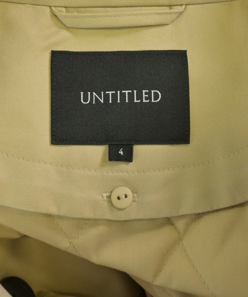 UNTITLED（アンタイトル）トレンチコート ベージュ サイズ:4(XL位) レディース/2200704330016