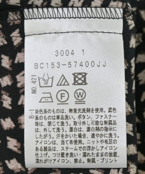 UNTITLED（アンタイトル）シャツワンピース 黒 サイズ:0(XS位) レディース/2200698929043