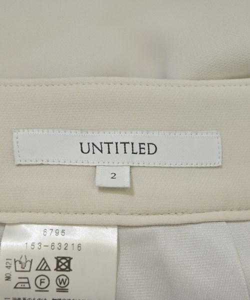 UNTITLED（アンタイトル）クロップドパンツ 白 サイズ:2(M位) レディース/2200704804067