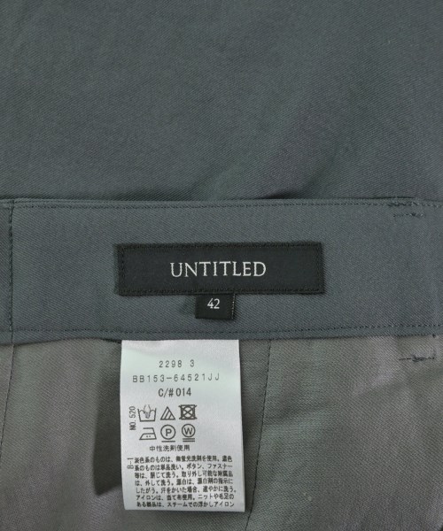 UNTITLED（アンタイトル）スラックス グレー サイズ:42(L位) レディース/2200703434043