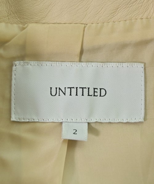 UNTITLED（アンタイトル）ライダース ベージュ サイズ:2(M位) レディース/2200705350082
