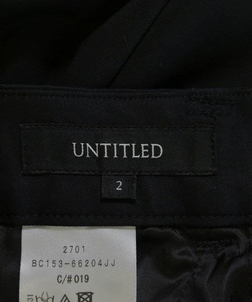 UNTITLED（アンタイトル）スラックス 黒 サイズ:2(M位) レディース/2200703720078