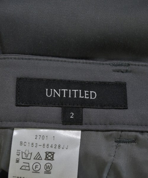 UNTITLED（アンタイトル）スラックス グレー サイズ:2(M位) レディース/2200703720085