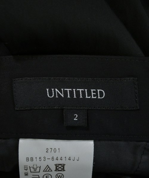 UNTITLED（アンタイトル）スラックス 黒 サイズ:2(M位) レディース/2200703720122