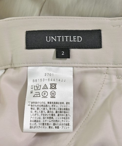 UNTITLED（アンタイトル）スラックス ベージュ サイズ:2(M位) レディース/2200703720146