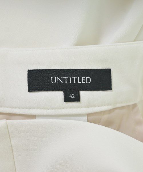 UNTITLED（アンタイトル）スラックス 白 サイズ:42(L位) レディース/2200706645019