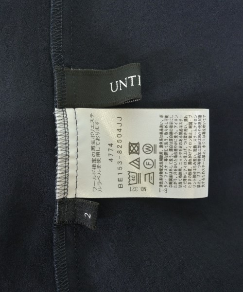UNTITLED（アンタイトル）ブラウス 紺 サイズ:2(M位) レディース/2200707700205