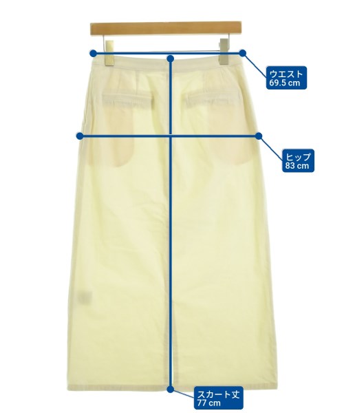 UNTITLED（アンタイトル）ロング・マキシ丈スカート 白 サイズ:M レディース/2200659303035