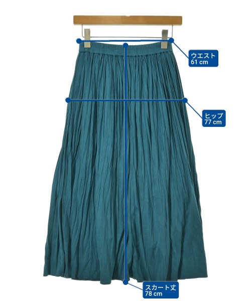 UNTITLED（アンタイトル）ロング・マキシ丈スカート 青 サイズ:XS レディース/2200659303059